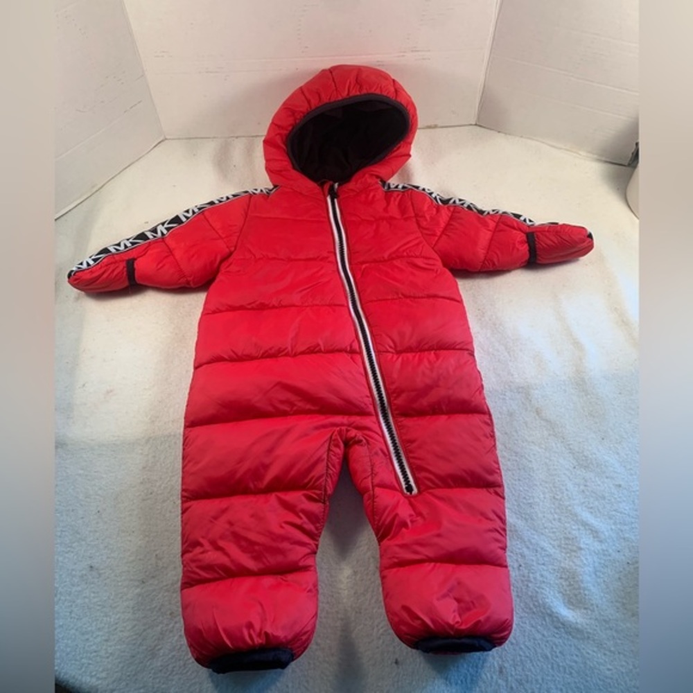 Michael Kors  Red Infant Baby Puffer Snow Suit